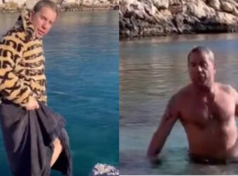 «Έριξε το Instagram» ο Γιώργος Μαζωνάκης: Βούτηξε στην παγωμένη θάλασσα όμως όλοι αναρωτήθηκαν για ένα πράγμα