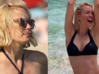 Έγινε θέαμα στη Μύκονο η Βίκυ Καγιά: Χόρευε στην παραλία για πάρτη του Ηλία Κρασσά και όλοι τους κοιτούσαν