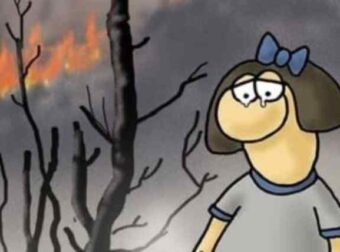 Το συγκλονιστικό σκίτσο του Αρκά για τις καταστροφικές φωτιές