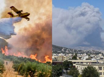«Στάχτη» όλη η χώρα: Μεγάλη φωτιά στη Φυλή, εκκενώνουν προς Άνω Λιόσια – Εγκλωβισμένες μοναχές στη Μονή Κλειστών