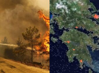 Δυστυχώς δεν θα το δείξουν τα κανάλια: Καταστρέφεται η Ελλάδα μας, αυτός είναι ο χάρτης με τις φωτιές που «κατακαίνε» τη χώρα