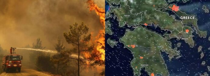 Δυστυχώς δεν θα το δείξουν τα κανάλια: Καταστρέφεται η Ελλάδα μας, αυτός είναι ο χάρτης με τις φωτιές που «κατακαίνε» τη χώρα