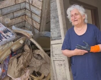 «Το βίντεο με διέλυσε»: Συγκινεί η γιαγιά που μεγαλώνει μόνη της την εγγονούλα της μέσα στο πλημμυρισμένο σπίτι της