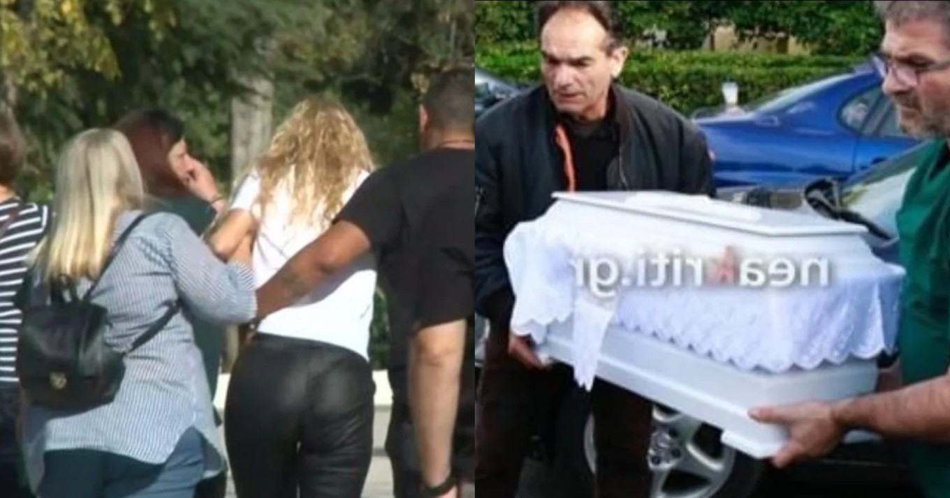 Δάκρυσαν οι ουρανοί πάνω απ’τον Βόλο: Σκηνές αρχαίας τραγωδίας στην κηδεία του 4 μηνών βρέφους – Το λευκό φέρετρο & τα λούτρινα αρκουδάκια