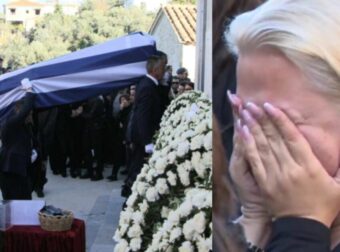 “Δάκρυσαν” οι ουρανοί στην κηδεία του ήρωα επισμηναγού Επαμεινώνδα Κωστέα: “Κατέρρευσε” η γυναίκα του μπροστά στη σορό του