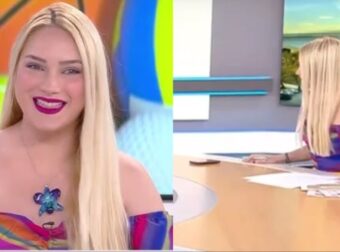 Στιγμή απείρου κάλλους στην ελληνική τηλεόραση: Σηκώθηκε από την καρέκλα και οι κάμεραμαν έπαθαν σοκ με αυτό που φορούσε από κάτω