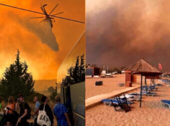 Νέα φωτιά τώρα: Ξέσπασε πύρινη λαίλαπα δίπλα σε μεγάλο ξενοδοχείο –Συναγεμός και 112 –Σε πανικό οι τουρίστες