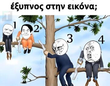 Ποιος είναι ο λιγότερο έξυπνος στην εικόνα;