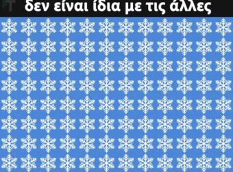 Μόνο άνθρωποι με σοβαρό υψηλό IQ μπορούν να βρουν αμέσως την χιονονιφάδα που δεν είναι ίδια με τις άλλες