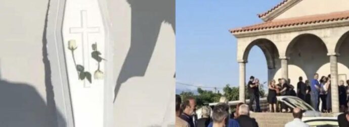 Αγρίνιο: Θρήνος στην κηδεία της 2χρονης Αλεξάνδρας που παρασύρθηκε από το αγροτικό όχημα του πατέρα της