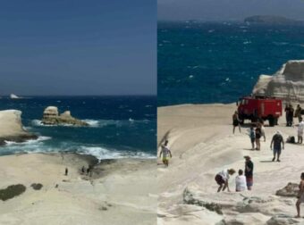 Τραγωδία στη Μήλο: Γυναίκα μπήκε στη θάλασσα, την παρέσυρε ο αέρας, βούτηξε ο σύντροφός της να την βγάλει και τώρα είναι και οι 2 νεκροί