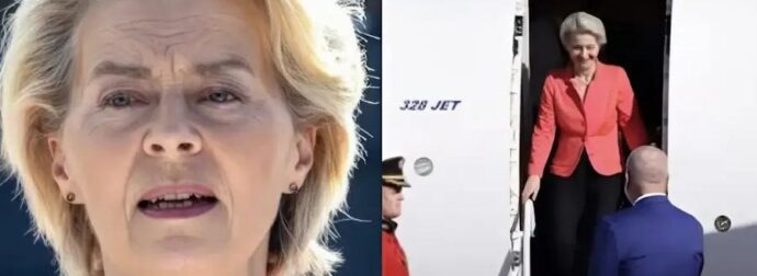 TPOMOΣ ΣΤΟΝ ΑΕΡΑ ΓΙΑ ΤΗΝ ΟΥΡΣΟΥΛΑ ΦΟΝ ΝΤΕΡ ΛΑΪΕΝ – ΕΚΑΝΕ ΑΝΑΓΚΑΣΤΙΚΗ ΠΡΟΣΓΕΙΩΣΗ ΣΤΗ ΒΟΥΛΓΑΡΙΑ