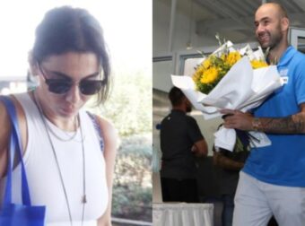 Ολυμπία Χοψονίδου: Τράβηξε τα βλέμματα κατά την επιστροφή της Εθνικής Ομάδας στο αεροδρόμιο