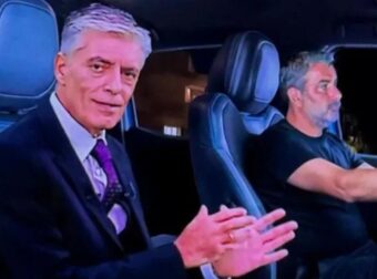 Ευαγγελάτος: Συνοδηγός στο αμάξι του Μπισμπίκη – Χαμός στο Twitter