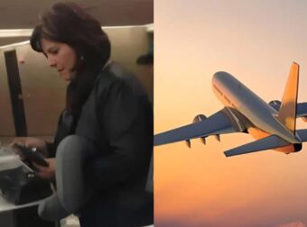 Η λεζάντα της φωτογραφίας περιγράφει την ιστορία ενός πατέρα ο οποίος έκανε check in με την 2χρονη κόρη του και ανακάλυψε ότι το εισιτήριο της δεν ήταν δωρεάν.