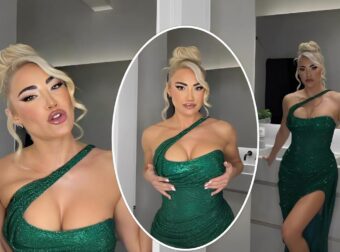 Έλαμψε η Ι.Τούνη στο γάμο της Σ.Πάσσαρη: Το «εκτυφλωτικό» μπούστο και τα γοβάκια της νύφης