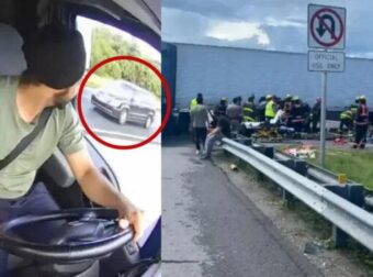 ΗΠΑ: Η στιγμή που ο οδηγός φορτηγού κάνει αναστροφή στην εθνική οδό και το ΙΧ καρφώνεται πάνω του – 3 νεκροί στο τροχαίο