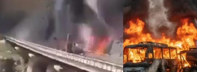 Σαουδική Αραβία: Λεωφορείο με προσκυνητές συγκρούστηκε με βυτιοφόρο και τυλίχθηκε στις φλόγες – Δεκάδες νεκροί (video)