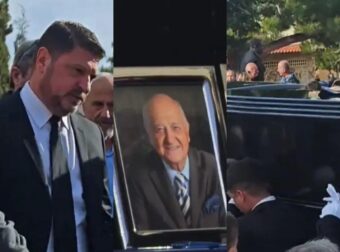 Κηδεία Γεώργιου Χαρδαλιά: Συντριμμένος ο Νίκος Χαρδαλιάς – Ήταν όλοι εκεί δίπλα του