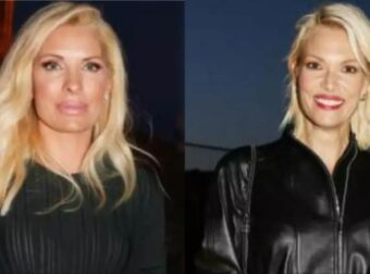 Kυκλοφόρησαν φώτο από τα παλιά: Η εγκυμονούσα Ελένη Μενεγάκη ποζάρει αγκαλιά με την Βίκυ Καγιά με φαρδύ μαύρο φόρεμα