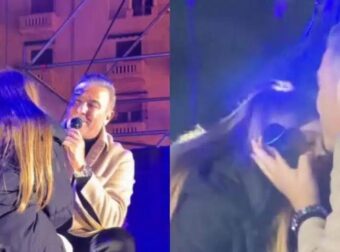 Αντώνης Ρέμος: Ανέβασε στη σκηνή την 10χρονη κόρη του – Η αφιέρωση και η τρυφερή αγκαλιά