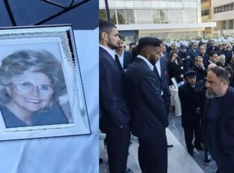 Θρήνος για την Ειρήνη Μαρινάκη –  Το τελευταίο αντίο στην μητέρα του Βαγγέλη Μαρινάκη