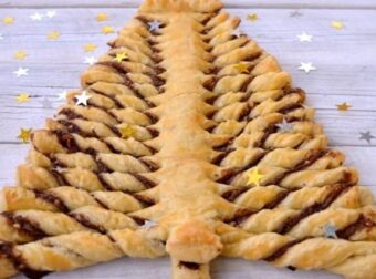 Με 5 υλικά, έτοιμο σε 5 λεπτάκια: Το απόλυτο γλυκό των Χριστουγέννων – Χριστουγεννιάτικο δέντρο σφολιάτας με γέμιση πραλίνα