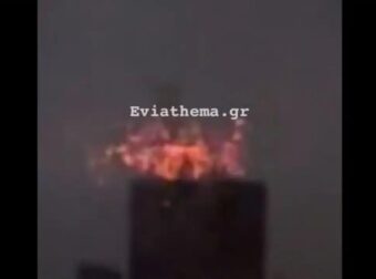 Συναγερμός τα ξημερώματα στη Χαλκίδα: Ξέσπασε φωτιά σε παλιό ξενοδοχείο στο κέντρο της πόλης (βίντεο)