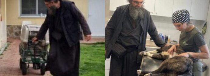 Ευλογημένος άνθρωπος: Ο πάτερ Ελευθέριος εδώ και χρόνια στειρώνει, περιθάλπει και σώζει αδέσποτα