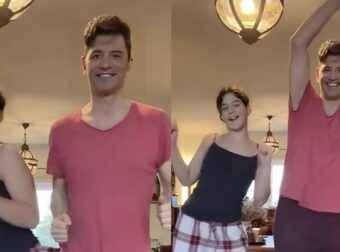 Σάκης Ρουβάς: Το απολαυστικό βίντεο με την κόρη του, Αριάδνη μέσα από το σαλόνι του σπιτιού τους