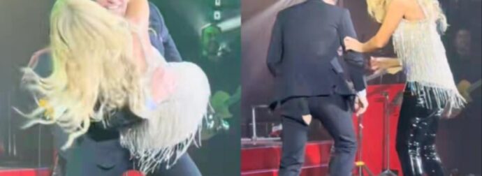 Ο Ρουβάς πήρε αγκαλιά τη Θεοδωρίδου άκουσε ένα χρατς, έβαλε το χέρι και του… σκίστηκε το παντελόνι