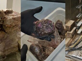 Φωτογραφίες από την Περιφέρεια Αττικής με τους 12 τόνους τροφίμων ακατάλληλων προς κατανάλωση