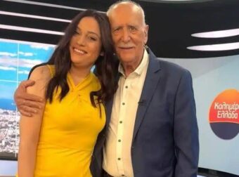 Η Μπάγια Αντωνοπούλου αποχαιρετά τον Γιώργο Παπαδάκη