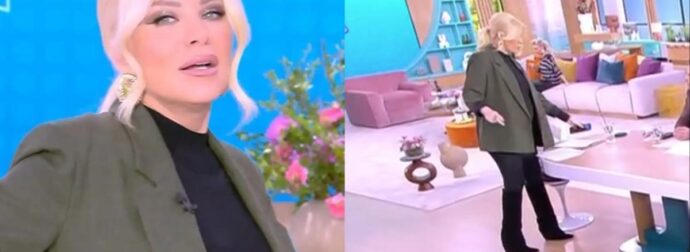 «Πάγωσαν» όλοι στο πάνελ: Αποχώρησε από το πλατό εν ώρα εκπομπής η Κατερίνα Καινούργιου – Τι έπαθε στα καλά καθούμενα