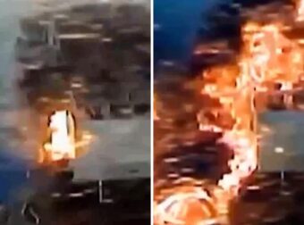 Συγκλονιστικό βίντεο από τη σύγκρουση πλοίων και την έκρηξη που ακολούθησε – Δεξαμενόπλοιο εμβολίζεται από πλοίο μεταφοράς εμπορευματοκιβωτίων