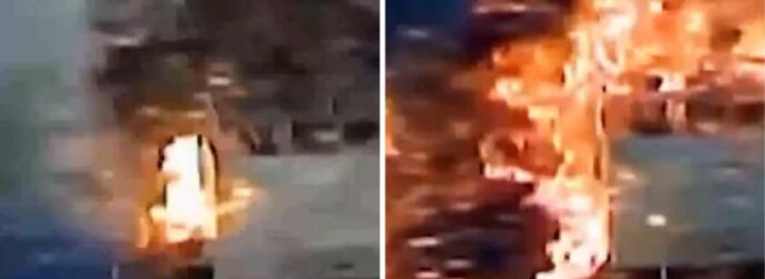 Συγκλονιστικό βίντεο από τη σύγκρουση πλοίων και την έκρηξη που ακολούθησε – Δεξαμενόπλοιο εμβολίζεται από πλοίο μεταφοράς εμπορευματοκιβωτίων