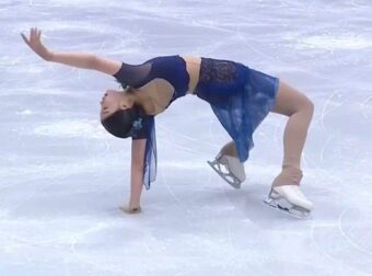 Κινέζα αθλήτρια χόρεψε την «Αστερομάτα» της Κλαυδίας σε αγώνα καλλιτεχνικού πατινάζ