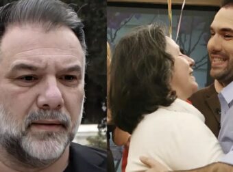 Γρηγόρης Αρναούτογλου: Με τον γιο του στην κηδεία της μαμάς του – Οι φωτογραφίες που ανέβασε η πρώην σύντροφός του