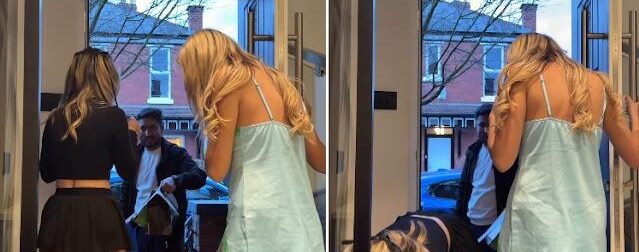 Πώς ανοίγουν την πόρτα στους ντελιβεράδες οι Αγγλίδες! Λένε πως το κάνουνε για πλάκα