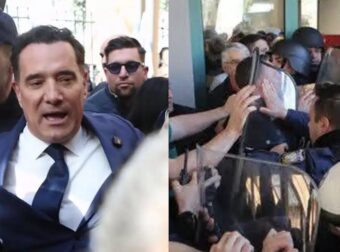 Ένταση και αποδοκιμασίες στο νοσοκομείο Νικαίας κατά την επίσκεψη Γεωργιάδη