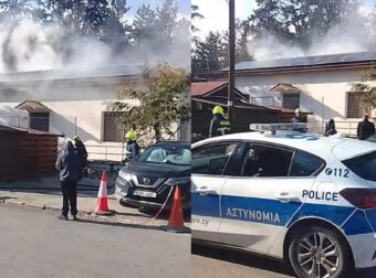 ΛΕΜΕΣΟΣ– ΒΙΝΤΕΟ: Πυρκαγιά κοντά στην εκκλησία