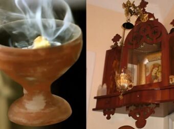 Λιβανίζουμε το σπίτι για να μας προστατεύει ο Θεός, η Παναγιά μας και οι Άγιοι μας