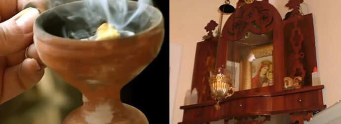 Λιβανίζουμε το σπίτι για να μας προστατεύει ο Θεός, η Παναγιά μας και οι Άγιοι μας