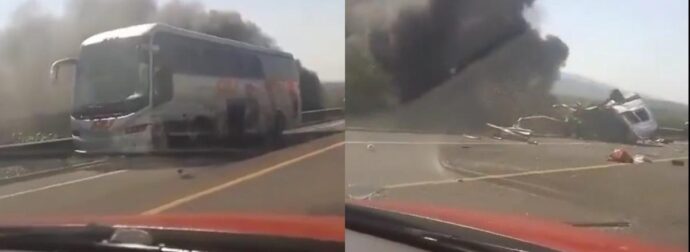 Τραγωδία: Τουλάχιστον 21 νεκροί σε αδιανόητο τροχαίο με ΙΧ, λεωφορείο και εταιρικό βαν γεμάτο υπαλλήλους στο Μεξικό