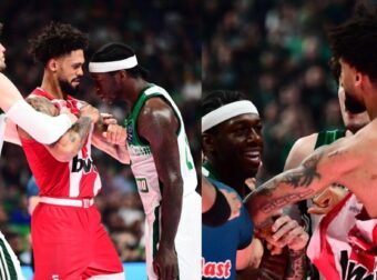 Παναθηναϊκός – Ολυμπιακός: Καβγάς μεταξύ Ντόρσεϊ- Ναν και Λεσόρ στο ντέρμπι – Βίντεο