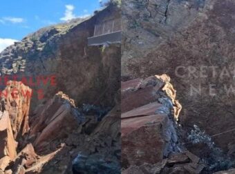 Κρήτη: Αποκολλήθηκε μπαλκόνι ξενοδοχείου στην Αγία Πελαγία από κατολίσθηση – Συγκλονίζουν οι εικόνες από την καταστροφή