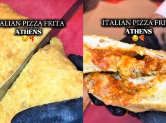 Μαγαζί στην Πανόρμου φτιάχνει απίθανη τηγανητή πίτσα