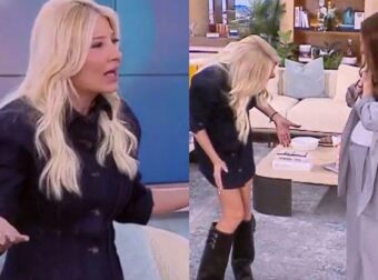 Ξετρελάθηκε η Σκορδά: Μίλησε στην κοιλίτσα της τραγουδίστριας – «Γεια σου ομορφιά μου»