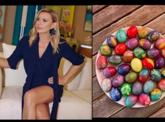 Τούλι, φύλλα, τσόφλια και ιδού το αποτέλεσμα: Η Κατερίνα Καραβάτου έφτιαξε τα πιο τέλεια πασχαλινα αυγά