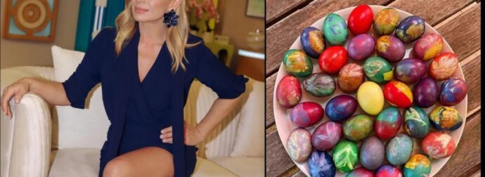 Τούλι, φύλλα, τσόφλια και ιδού το αποτέλεσμα: Η Κατερίνα Καραβάτου έφτιαξε τα πιο τέλεια πασχαλινα αυγά